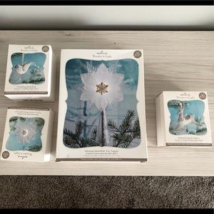 Hallmark Wonder & Light ornaments and star ⭐️